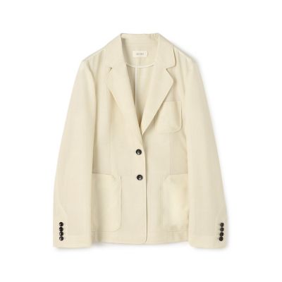 ＜maison TOMORROWLAND＞アキハチェックウール　ラウンドラペルシングルジャケット