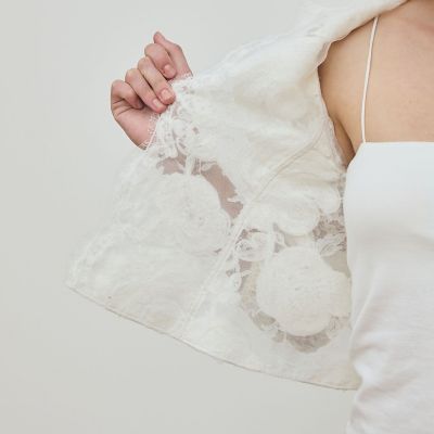 リバーレース クロップドジャケット | maison TOMORROWLAND/メゾン