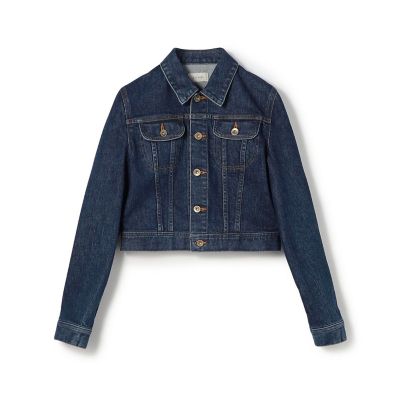 【予約商品９月中旬以降順次お届け】コンパクトストレッチデニム　ジャケット