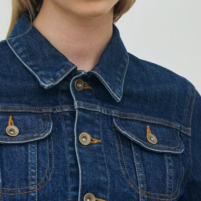 【予約商品９月中旬以降順次お届け】コンパクトストレッチデニム　ジャケット