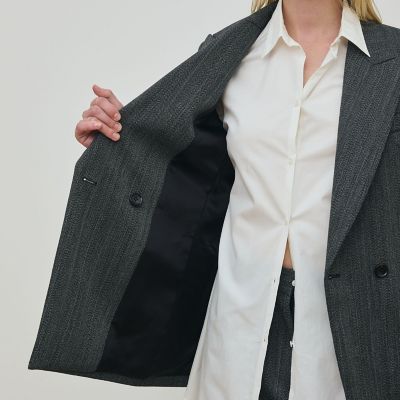 シェトランドへリンボーン テーラードジャケット | maison