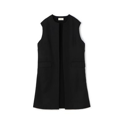 ＜maison TOMORROWLAND＞【予約商品１０月中旬以降順次お届け】ウールファブリックコンビ　ロングジレ