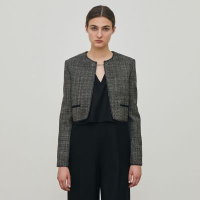 とみぃ様　シェトランドウールリネンソフトツイストジャケット セール】 ツイルリネンストレッチ ダブルブレストジャケット