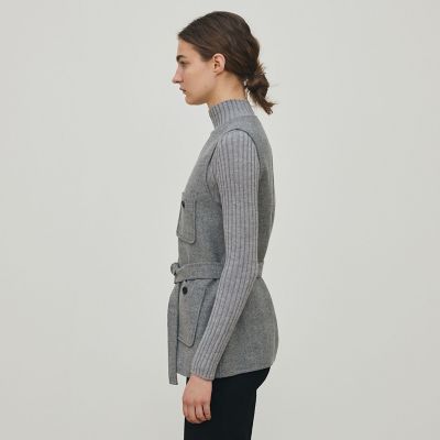 ライトダブルフェイスシャギー ベルテッドジレ | maison TOMORROWLAND