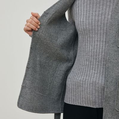 ライトダブルフェイスシャギー ベルテッドジレ | maison TOMORROWLAND