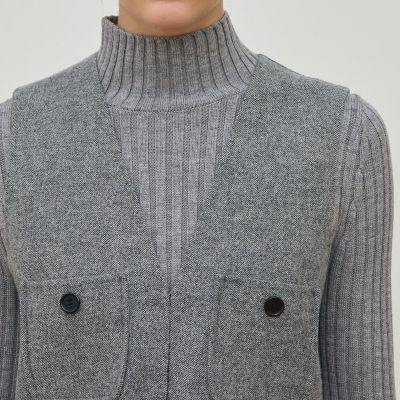 ライトダブルフェイスシャギー ベルテッドジレ | maison TOMORROWLAND