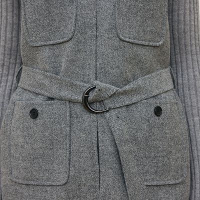 ライトダブルフェイスシャギー ベルテッドジレ | maison TOMORROWLAND