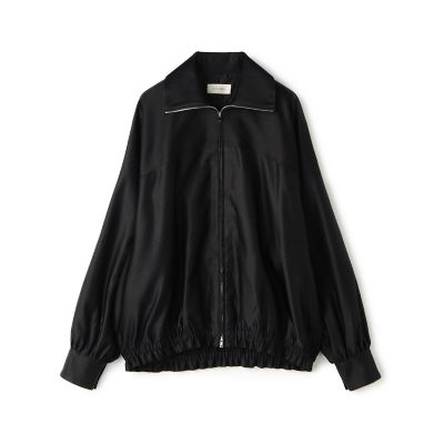 ＜maison TOMORROWLAND＞【送料無料】トリアセテートシルクサテン　ジップアップブルゾン