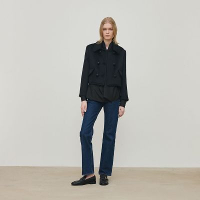 スーリーアルパカブラックシャギー ショートジャケット | maison 