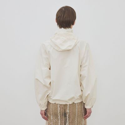 ポリエステルナイロンコットン フーディテックブルゾン | maison