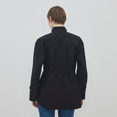 ポリエステルナイロンコットン テックシャツブルゾン | maison
