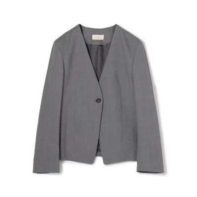 ＜maison TOMORROWLAND＞ポリエステルウールバラシャ　Ｖカラージャケット