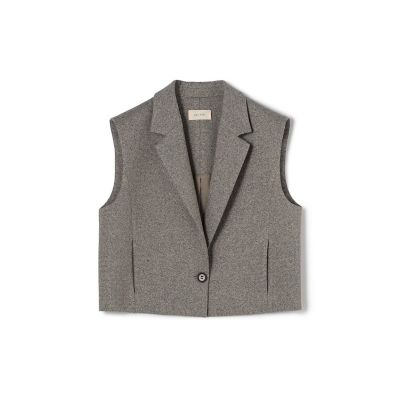 ＜maison TOMORROWLAND＞メランジジャージー　ショートジレ