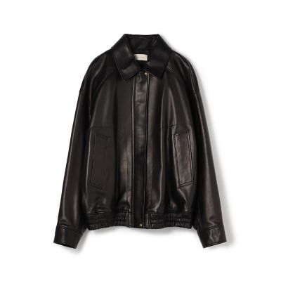 ＜maison TOMORROWLAND＞ラムレザー　バイカーブルゾン