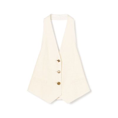 ＜maison TOMORROWLAND＞ペーパーコットン　ファンシーベスト