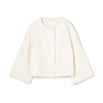 ＜maison TOMORROWLAND＞【送料無料】インレイパターン　クロップドニットジャケット