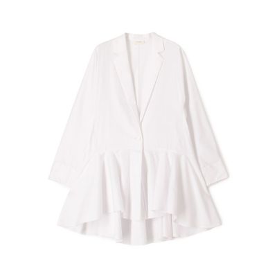 ＜maison TOMORROWLAND＞【送料無料】コットンナイロンストレッチ　ペプラムジャケット