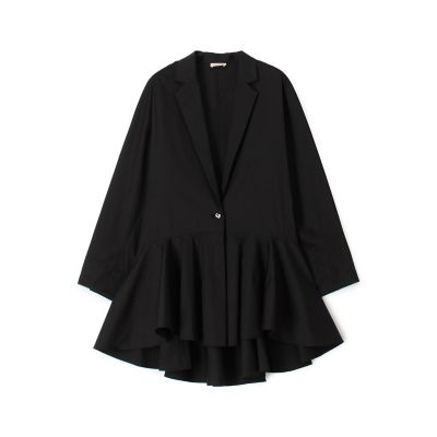 ドゥロワー コットン ジャケット ブルゾン ペプラム ベージュ S 日本製 ドゥロワー コットン ジャケット ブルゾン ペプラム ベージュ S 日本製