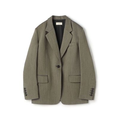 シルキーギンガムチェック ダブルブレストジャケット | maison