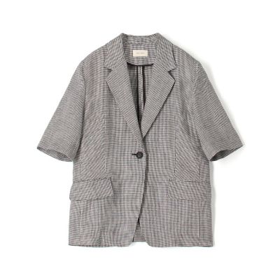 予約商品6月下旬以降順次お届け】クリスプリネン ハーフスリーブ