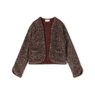 maison TOMORROWLAND/メゾン トゥモローランド ブリリアントスパンコールニット　ショートジャケット