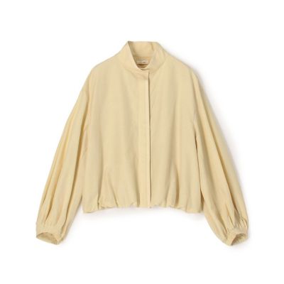 【予約商品９月下旬以降順次お届け】コットンシルクポプリン　タックパフブルゾン
