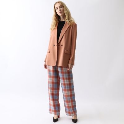 キュプラレーヨン　ダブルブレストジャケット