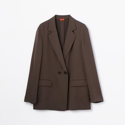 キュプラレーヨン　ダブルブレストジャケット
