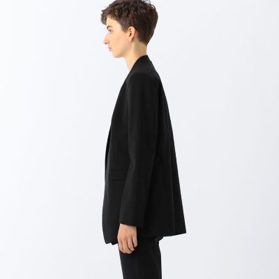 ウールストレッチ ノーカラージャケット | maison TOMORROWLAND/メゾン
