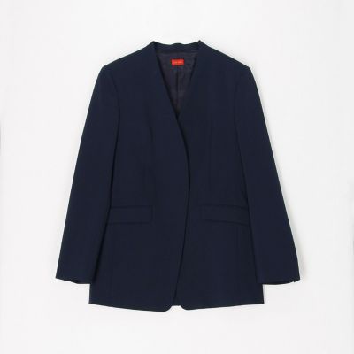 ウールストレッチ ノーカラージャケット | maison TOMORROWLAND/メゾン