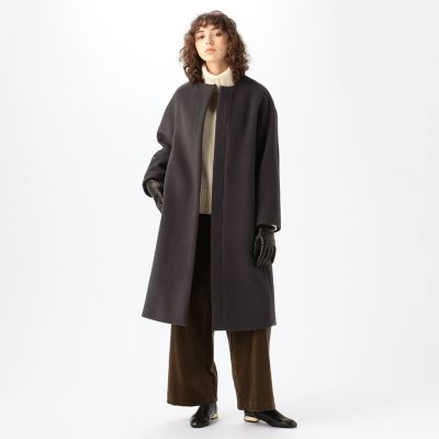 ウールモッサ ノーカラーコート | maison TOMORROWLAND/メゾン