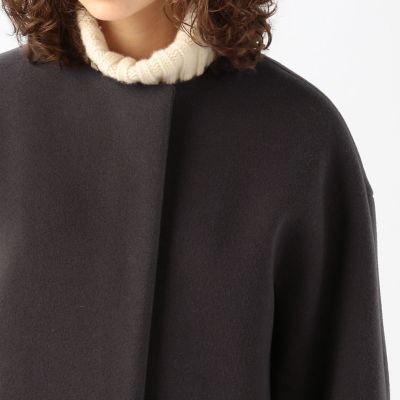 ウールモッサ ノーカラーコート | maison TOMORROWLAND/メゾン