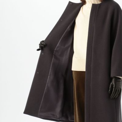 ウールモッサ ノーカラーコート | maison TOMORROWLAND/メゾン