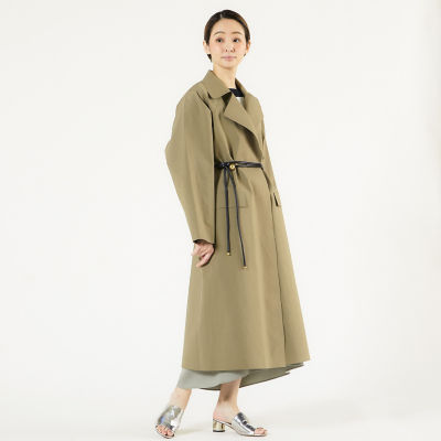 美品✨ ebure コットンポリエステル トレンチコート ラグランスリーブ 36 BEAMS F トレンチコート コート OLMETEX コットン シングル