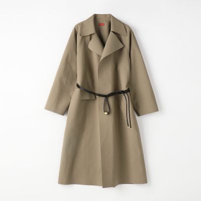 美品✨ ebure コットンポリエステル トレンチコート ラグランスリーブ 36 2wayラグランスリーブトレンチコート(2colors)