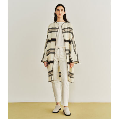 ウールブランケットクロス ノーカラーコート | maison TOMORROWLAND