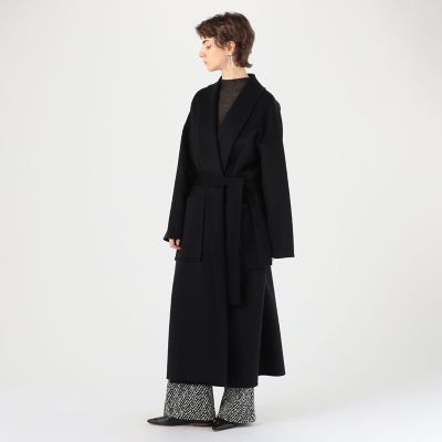 ダブルフェイスメルトンビーバー ベルデッドコート | maison