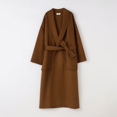 ダブルフェイスメルトンビーバー ベルデッドコート | maison