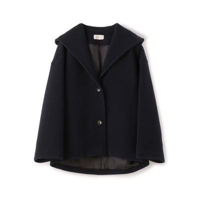 デプレ　ウールダブルモッサフーテッドショートコート♡ ウールダブルモッサ フーデッドショートコート | maison TOMORROWLAND