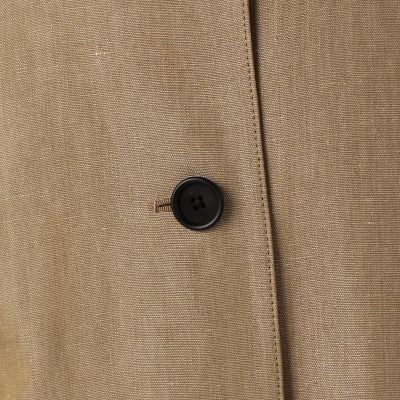 タグ付き新品未使用★リネンオックスフォード　ステンカラーコート リネンオックスフォード ステンカラーコート | maison