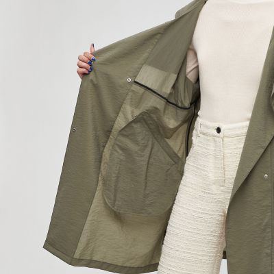 ウールナイロンワッシャークロス モッズコート | maison TOMORROWLAND