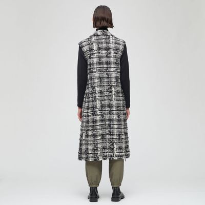 モノワイルドツイード　ロングジレ
