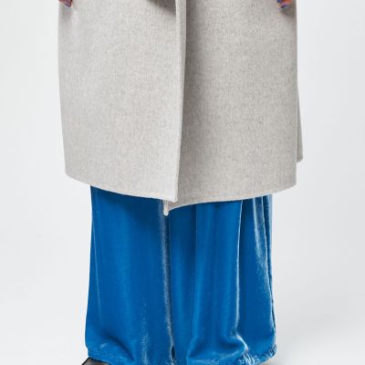 DES PRES ダブルフェイスメルトンビーバー ショールカラーコート ダブルフェイスメルトンビーバー ショールカラーコート | maison