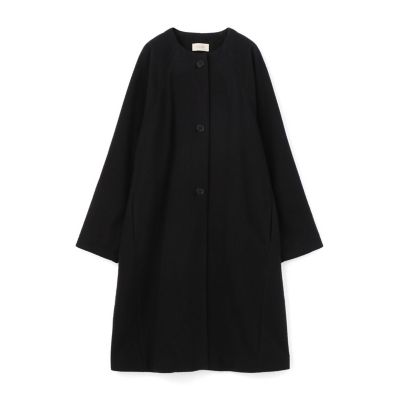 12月スーパーSALE 15%OFF】 ATON／ナッピングノーカラーコート ロング