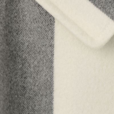 ナッピングウールストライプ アシンメトリーショートコート | maison