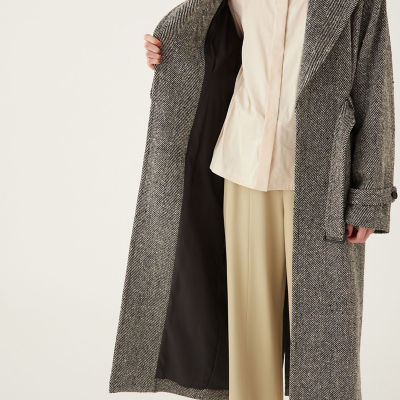 ヘリンボーンネップツイード トレントコート | ファッション・服 