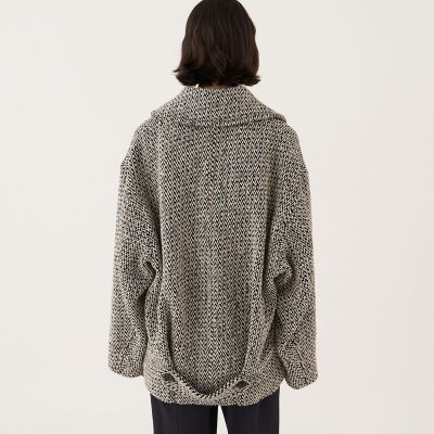 バルキーツイード ビックカラーコート | maison TOMORROWLAND/メゾン