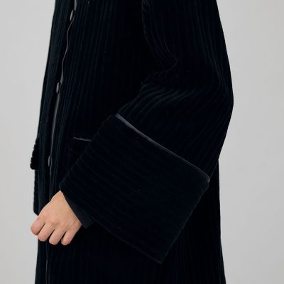 ワイドリッジパイル　ステンカラーコート