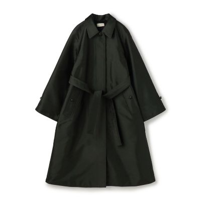 ＜maison TOMORROWLAND＞シルクポリエステルツイル　ステンカラーコート