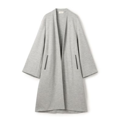 【トゥモローランド】ロングコート ウールカシミヤ メルトン ベルテッド ステンカラーコート